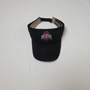 Ahead Vintage Ohio State Golf Visor Black Embroidered NCAA Buckeyes Hat